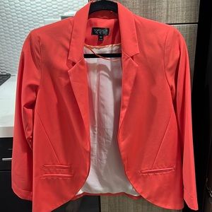 Topshop Orange Blazer
